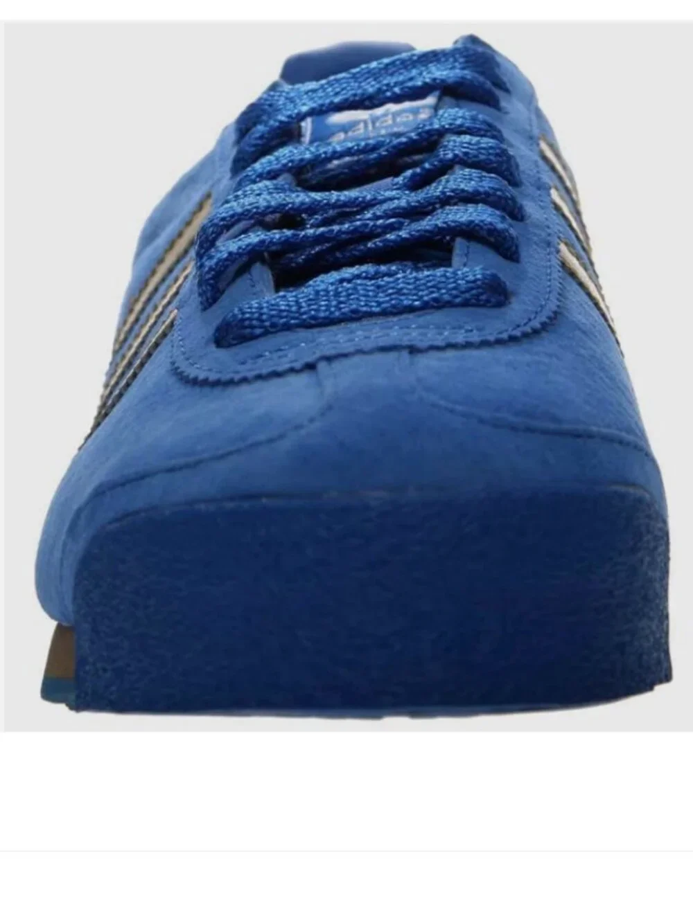 Very Rare Vintage Adidas Samoa Azul Blue Gold mens size 14 US 13.5 UK 49 1/3 EUR